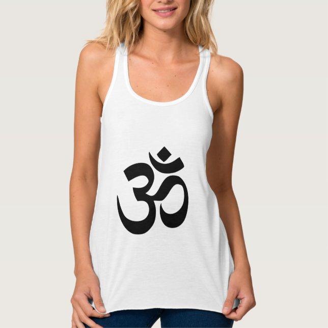 Om Namah Shivaya Aum Shanti Aum Om Symbol ॐ Peace Singlet (Front)