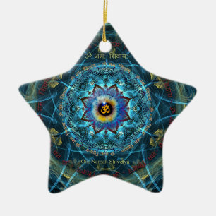 "Om Namah Shivaya"- The True Identity- Yourself Ceramic Tree Decoration