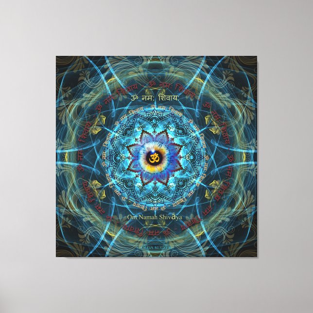 Om Namah ShivayaThe True Identity- Yourself Canvas Print (Front)