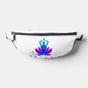 OM Namaste Spiritual Lotus Flower Yoga Bum Bags