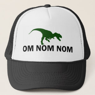 Om Nom Nom Dinosaur Rawr trucker Trucker Hat