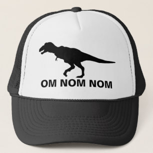 Om Nom Nom Dinosaur Rawr Trucker Trucker Hats