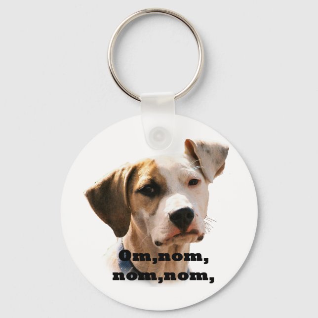 Om, nom, nom, nom, key ring (Front)