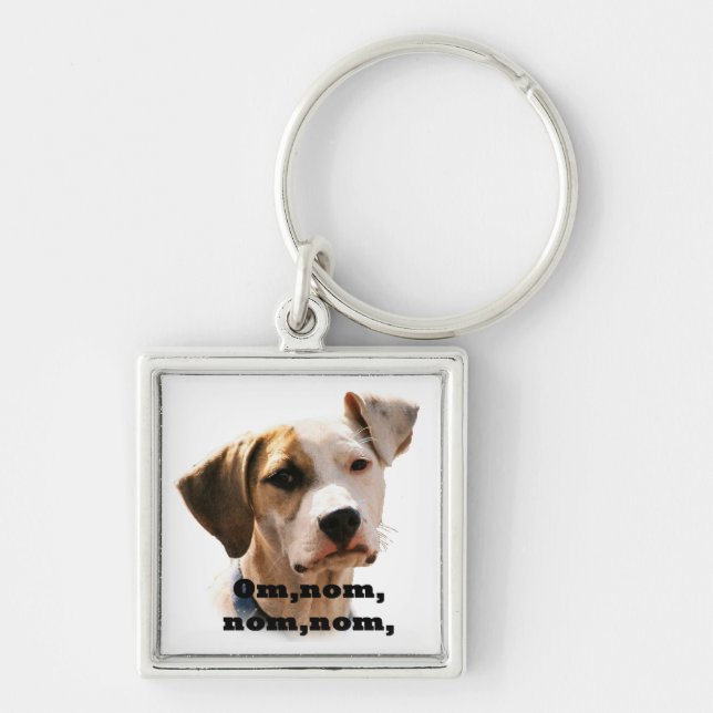 Om, nom, nom, nom, key ring (Front)