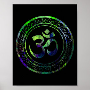 Om Ohm Aum Buddhism Symbol Yoga Sanskrit _1  Poster