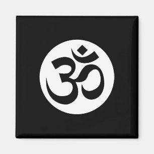Om Ohm Aum Symbol Spiritual Yoga _3 Magnet