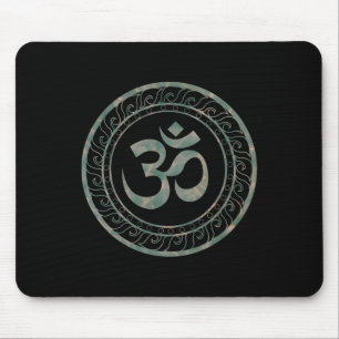 Om Ohm Aum Symbol Spiritual Yoga _5 Mouse Pad