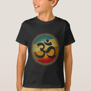 Om Ohm Symbol Retro Vintage 80s Style Meditation Y T-Shirt