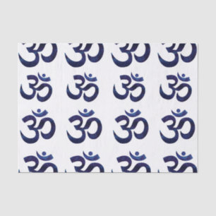 Om Ohm Symbol Sign Yoga Meditation Zen Pattern Tissue Paper
