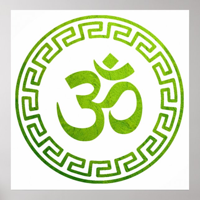 Om, Om Hindu, Om Symbol, Om Logo, Aum Poster (Front)