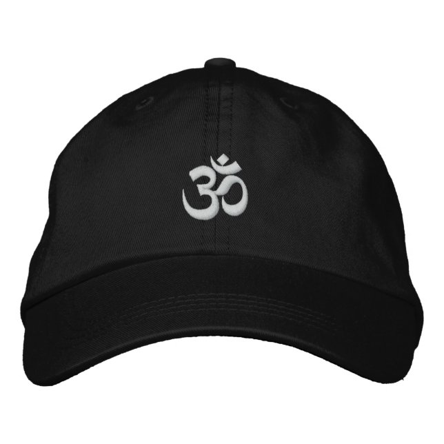 Om Omkara Symbol Embroidered Hat (Front)