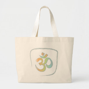 Om or Aum Large Tote Bag
