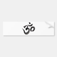 Om or Aum Symbol  (Black Colour Calligraphy)