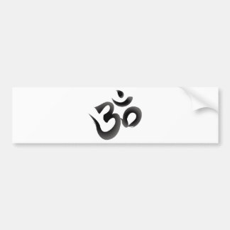 Om or Aum Symbol  (Black Colour Calligraphy) Bumper Sticker
