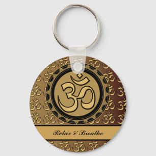 Om Relax & Breathe Keychain