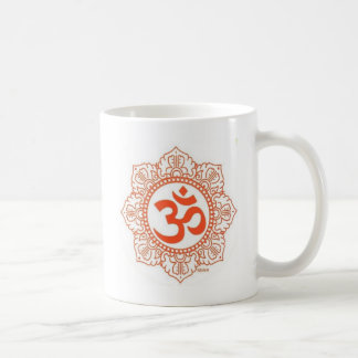om shanti coffee mug