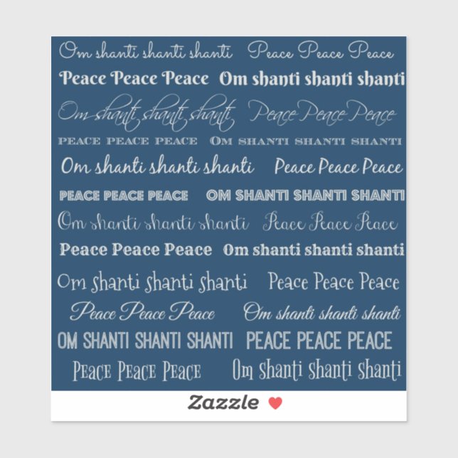 Om Shanti, Peace (Sheet)