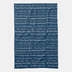 Om Shanti, Peace Tea Towel