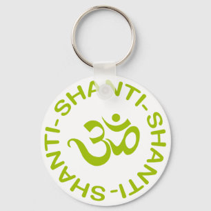 Om Shanti Shanti Shanti Gift Key Ring