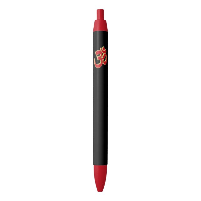 Om symbol black ink pen (Front Vertical)