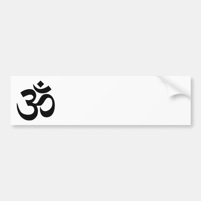 Om Symbol Bumper Sticker (Front)