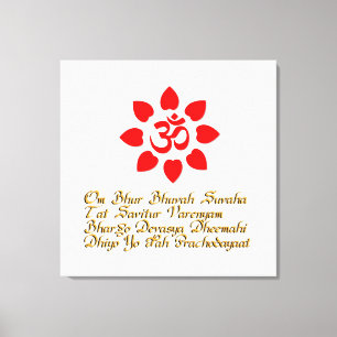 Om symbol canvas print