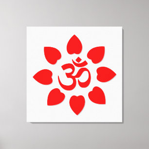 Om symbol canvas print
