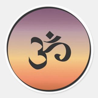 Om Symbol Classic Round Sticker