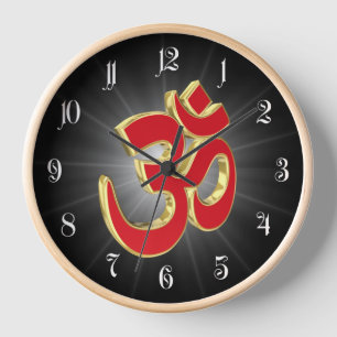 Om symbol clock