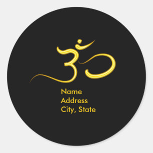 Om symbol envelope stickers