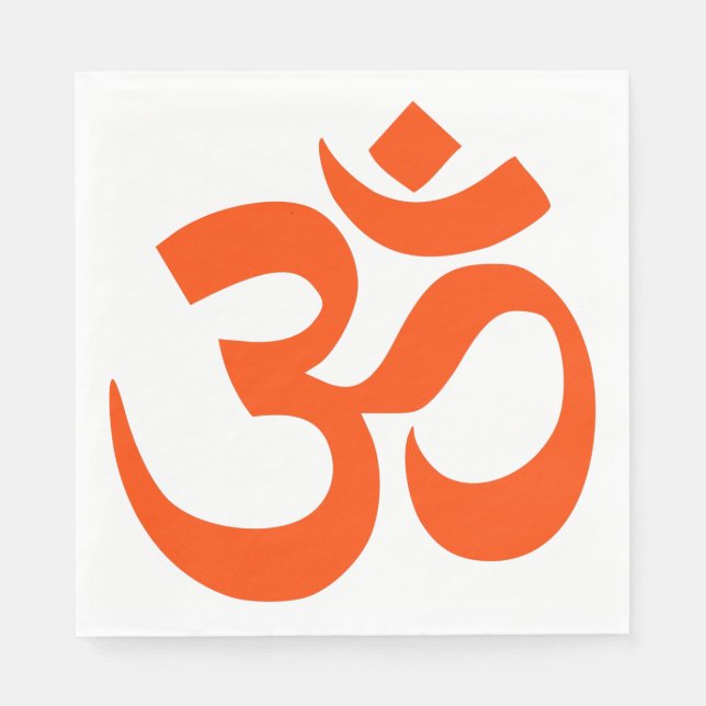 Om Symbol (Indian Religion) Napkin (Front)