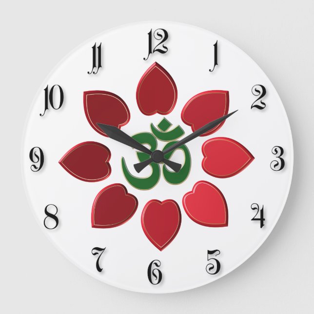 Om symbol large clock (Front)