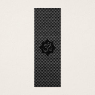 OM Symbol Lotus Spirituality Yoga in Carbon Fibre