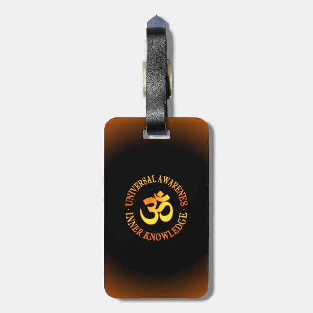Om symbol luggage tag (Back Vertical)