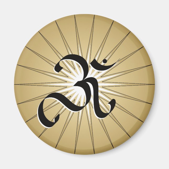 OM symbol - Magnet (Front)