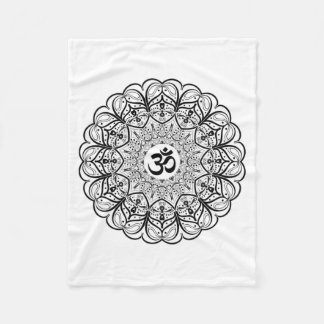Om Symbol Mandala Blanket