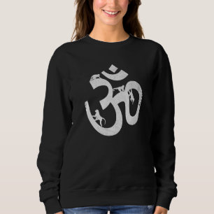 Om Symbol Monkey Yoga Aum Symbol Sweatshirt