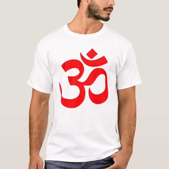 Om Symbol Mystical Sound in Hindu and Buddhism T-Shirt (Front)
