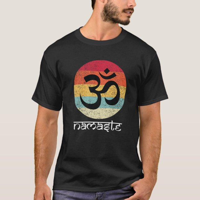 Om Symbol Namaste Aum Ohm Hindu Zen Tantra Yoga Da T-Shirt (Front)