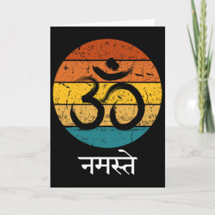 Om Symbol Namaste Ohm Hindu Zen Tantra Yoga Spirit Card