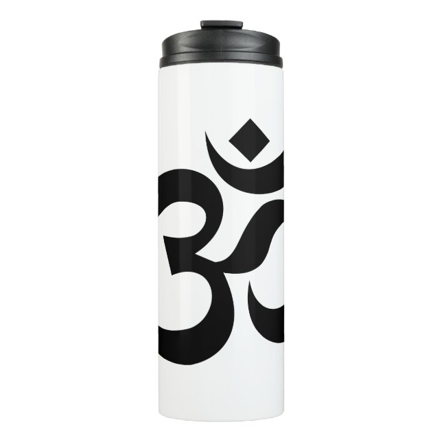 Om Symbol Ohm Yoga Spiritual Buddhism Thermal Tumbler (Front)