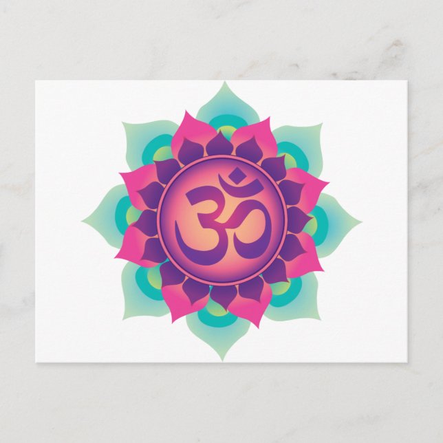 Om Symbol Postcard (Front)