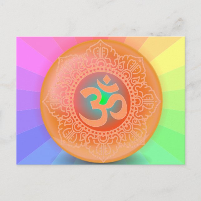 OM symbol postcard (Front)