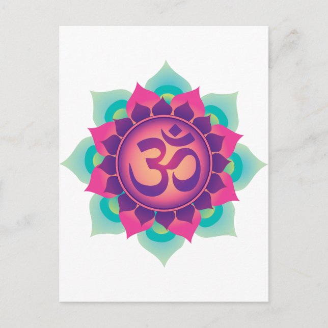 Om Symbol Postcard (Front)