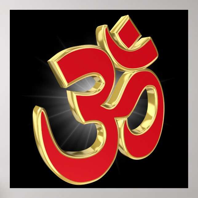 Om symbol poster (Front)