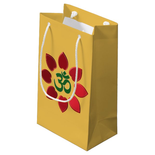 Om symbol small gift bag (Back Angled)