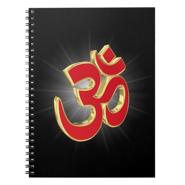 Om symbol spiral notebook (Front)