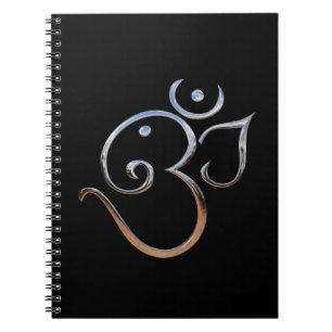 Om Symbol Spiral Notebook