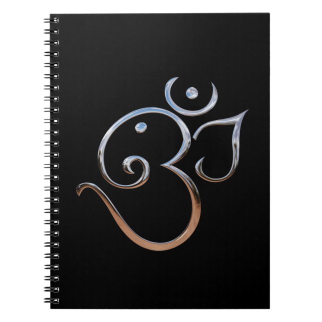 Om Symbol Spiral Notebook (Front)