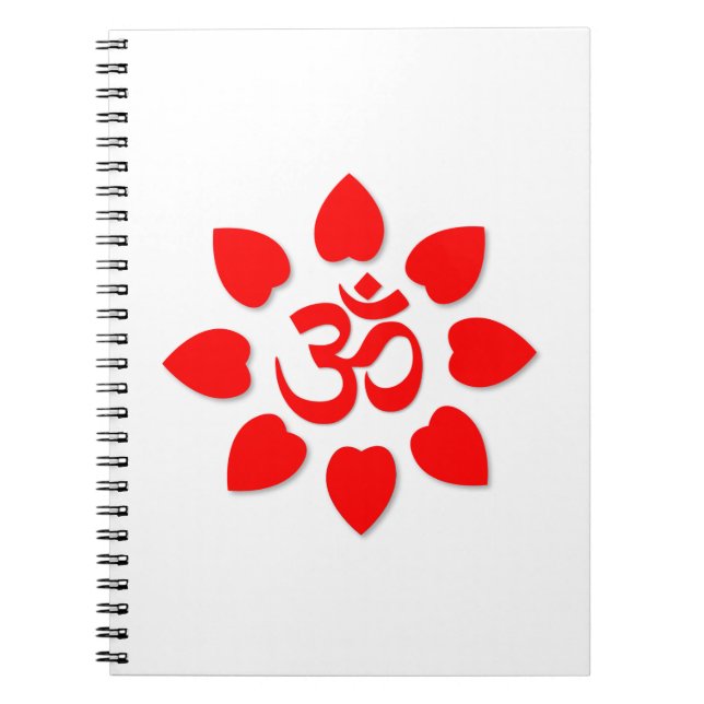 Om symbol spiral notebook (Front)
